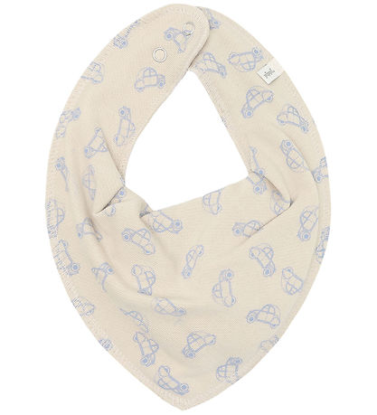 Pippi Teething Bib - 3-Pack - Pointy - AOP - Dark Denim
