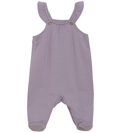 Fixoni Bodysuit l/s w. Overalls - Purple Ash