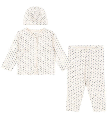 Fanga Fontana Sett - Cardigan/Leggings/Húfa - Bello - Punto Blue