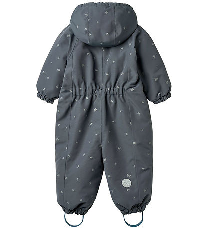 Wheat Snowsuit - Adi - Greyblue Letters