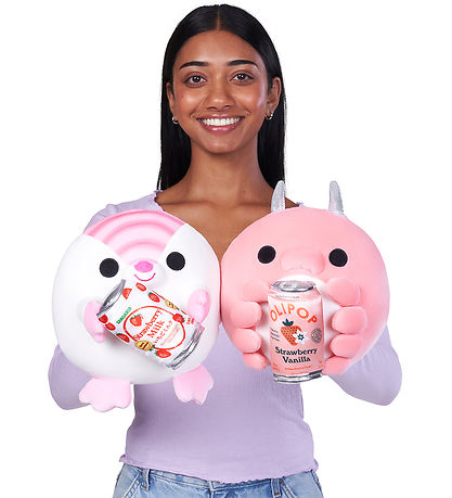 Snackles Soft Toy - 20 cm - Armadillo Lucy w. Strawberry Milk