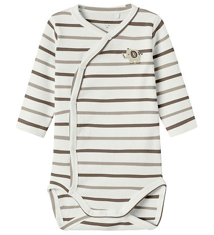 Name It Wrap Bodysuit l/s - NbnOfant - Cloud Dancer