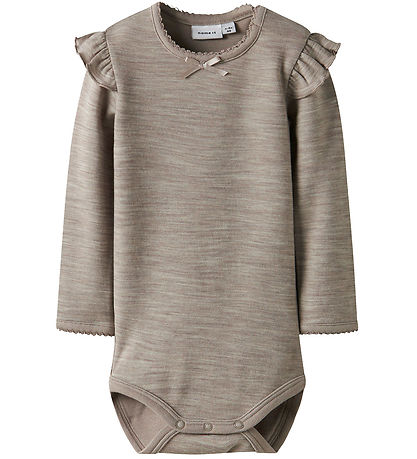 Name It Bodysuit l/s - Wool - NbfWyla - Satellite