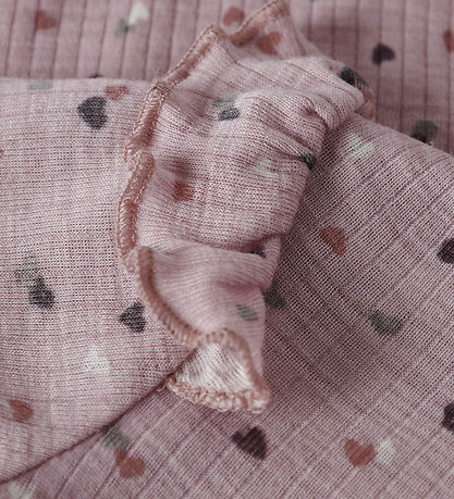 Name It Bodysuit l/s - Wool - NbfWomi - Shadow Gray/Dots