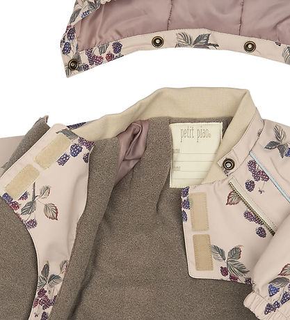 Petit Piao Winter Coat - Blackberry AOP