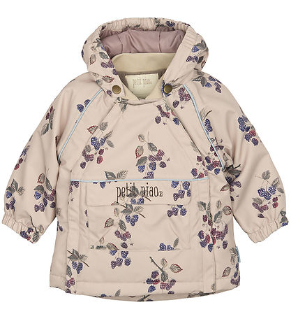 Petit Piao Winter Coat - Blackberry AOP