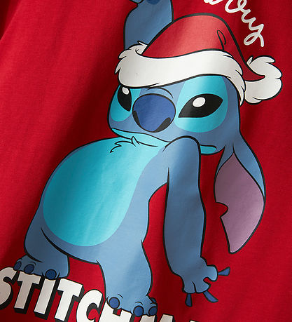 Name It T-shirt - NkfAkka - Stitch - Barbados Cherry