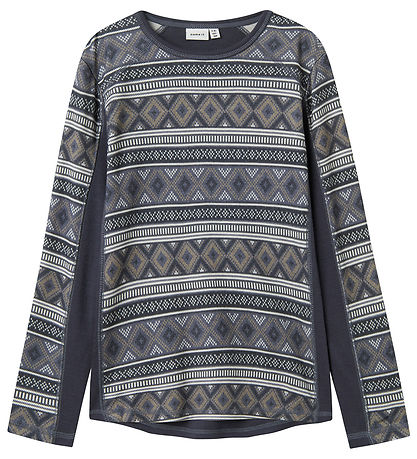 Name It Bluse - Wolle - NkmWillto - Ombre Blue/ICELAND