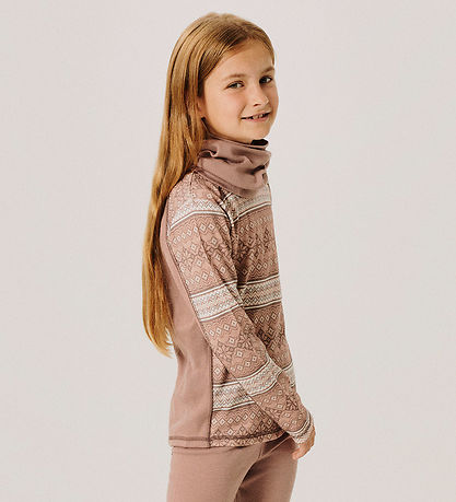 Name It Blouse - Wool - NkmWillto - Antler/Snow Pattern