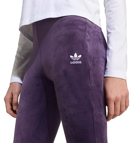 adidas Originals Trousers - Velvet - Aurplu/White