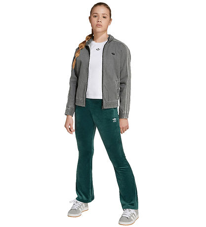 adidas Originals Trousers - Velvet - Aurivy/White