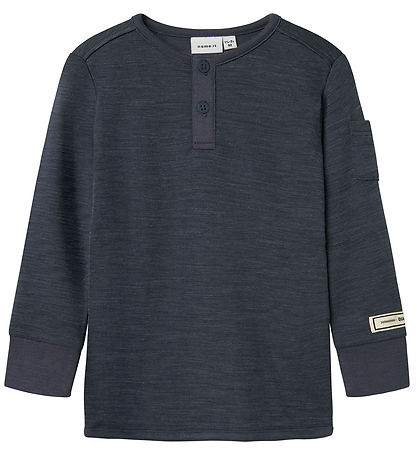 Name It Blouse - Wool - NmmWyla - Ombre Blue