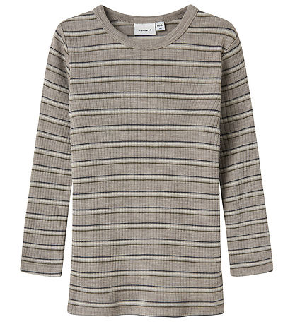 Name It Blouse - Wool - NmmWomi - Satellite/Stripes