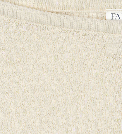 Fanga Fontana Byxor - Stickad - Venti Pointelle - Antique White