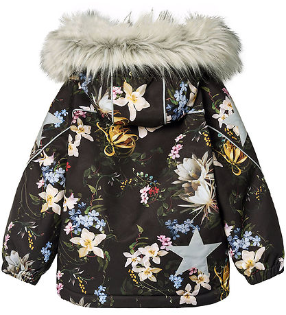 Molo Winterjacke - Hopla - Paisley Blumen m. Pelz