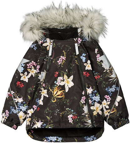 Molo Winterjacke - Hopla - Paisley Blumen m. Pelz