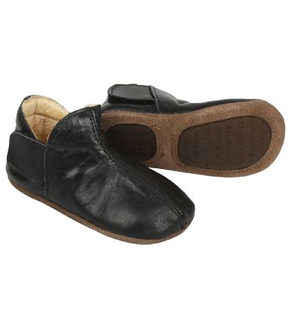 En Fant Soft Sole Leather Shoes - Black