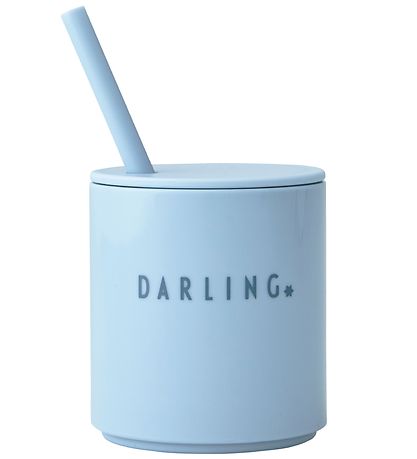 Design Letters Lid/Straw - Tritan - Light Blue