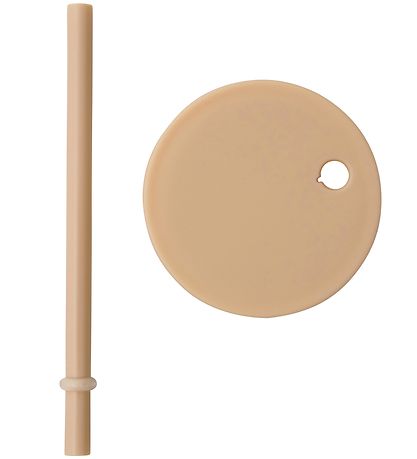 Design Letters Lid/Straw - Tritan - Beige
