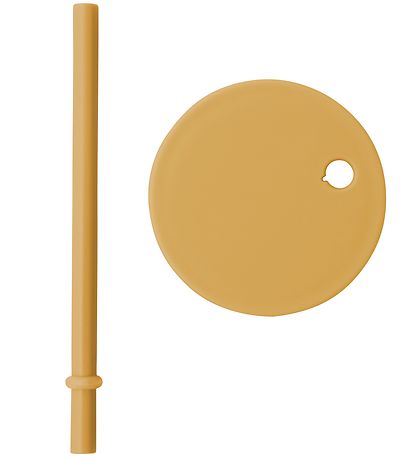 Design Letters Lid/Straw - Tritan - Mustard