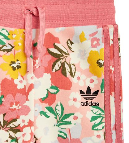 adidas pink floral tracksuit