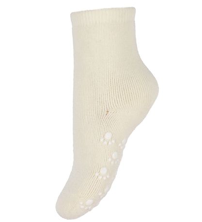 Joha Sokkar - Ull - Kremhvítt M. Anti-Slip