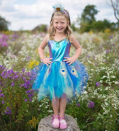 Great Pretenders Kostuum - Pauw - Blauw m. Glitter
