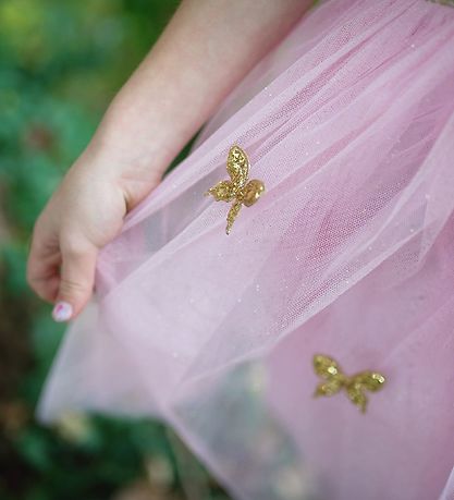 Great Pretenders Maskeraddräkt - Fjäril - Rosa/Guld