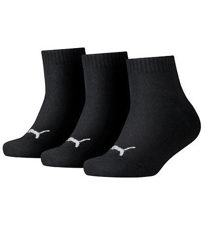 horizon Grillig Voornaamwoord Puma Ankle Socks - Kids Quarter - 3-pack - Black » ASAP Shipping