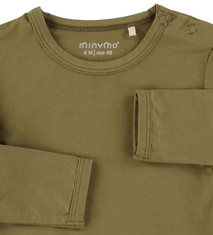 Minymo Bodysuit l/s - Bamboo - Dried Herbs