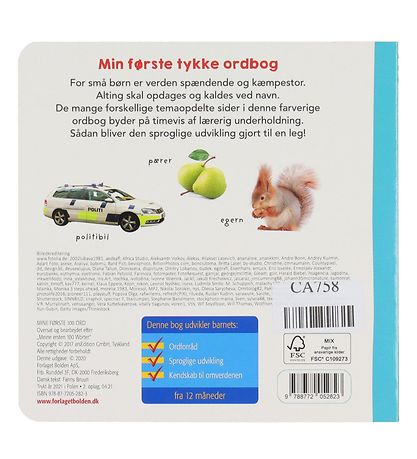 Forlaget Bolden Bók - Fyrstu 100 orðin mín - Danskur