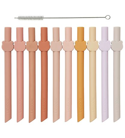 Liewood Straws - 10 pcs - Badu - Rose Multi Mix