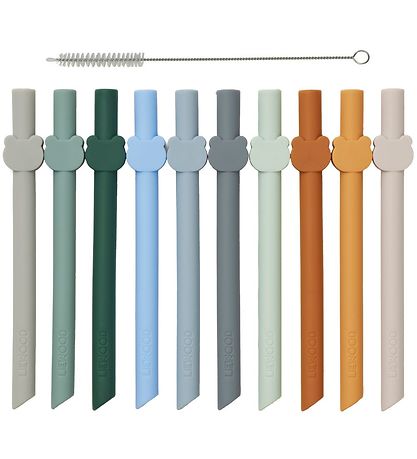 Liewood Straws - 10 pcs - Badu - Blue Wave Multi Mix