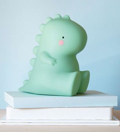 A Little Lovely Company Lampi - 12,5 cm - T-Rex - Grænt