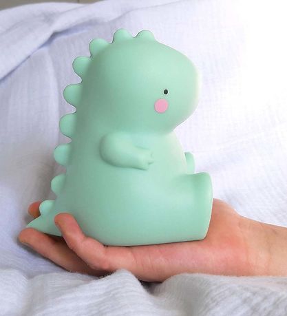 A Little Lovely Company Lampi - 12,5 cm - T-Rex - Grænt