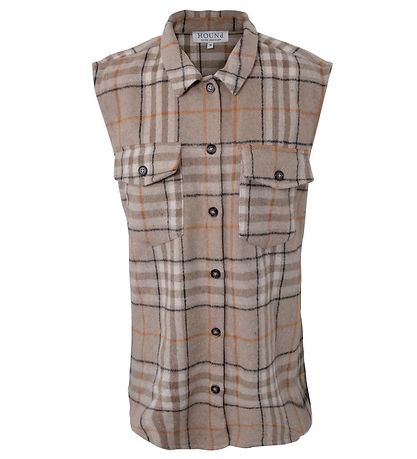 Hound Waistcoat - Plaid - Sand w. Checks