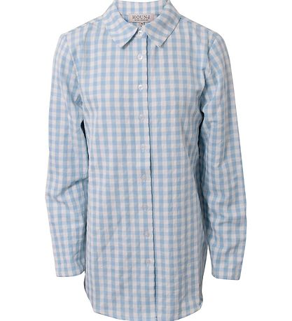 Hound Shirt - Light Blue w. Checks