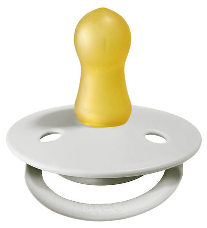 BIBS De Lux Pacifiers - 2-Pack - Size 2 - Round - Haze/Blossom