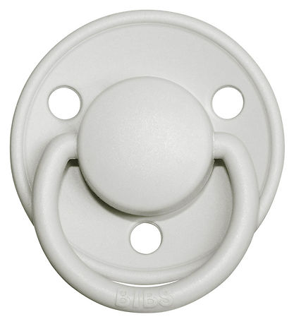 BIBS De Lux Pacifiers - 2-Pack - Size 2 - Round - Haze/Blossom