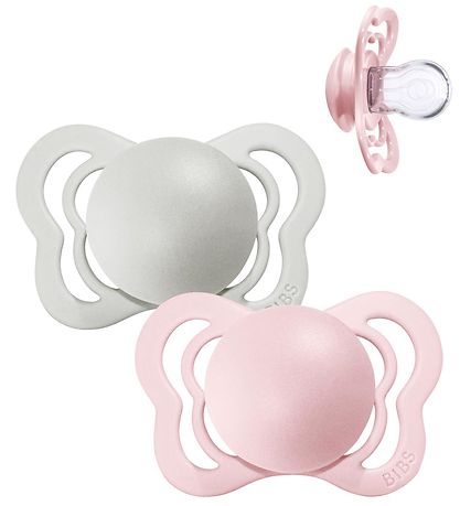 BIBS Supreme+ Schnuller - 2er-Pack - Gr. 1 - Symmetrisch - Haze/