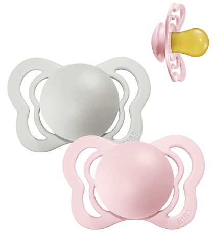 BIBS Supreme+ Schnuller - 2er-Pack - Gr. 2 - Symmetrisch - Haze/