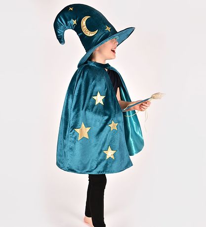 Den Goda Fen Búningur - Wizard - Grænblátt