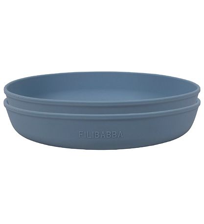 Filibabba Platte - Silikon - 2er-Pack - Powder Blue