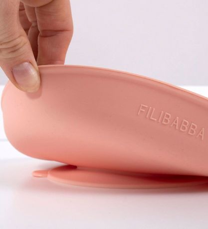 Filibabba Dinner Set - Silicone - 3 Parts - Peach