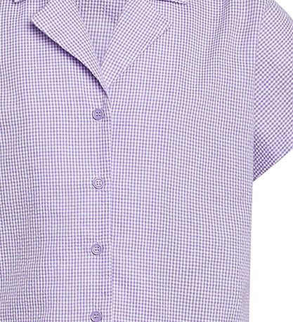 Grunt Shirt - Suisu Check - Light Purple Checkered
