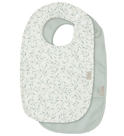 Cam Cam Lätzchen - 2er-Pack - Green Blätter/Dusty Green