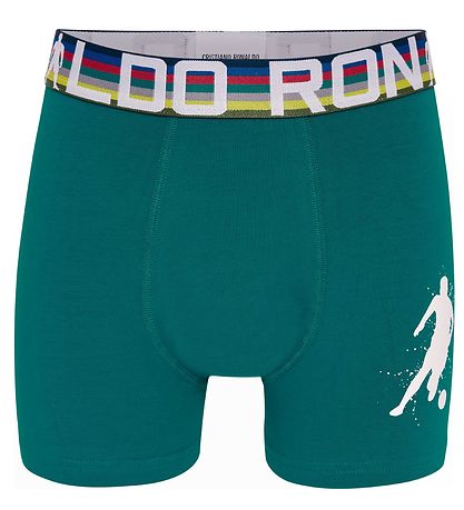 Ronaldo Boxershorts - 2er-Pack - Türkis/Blau m. Print