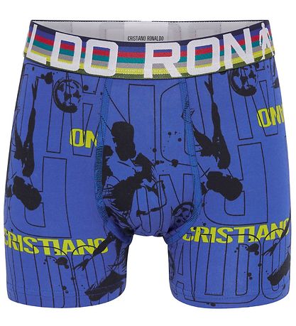 Ronaldo Boxershorts - 2er-Pack - Türkis/Blau m. Print