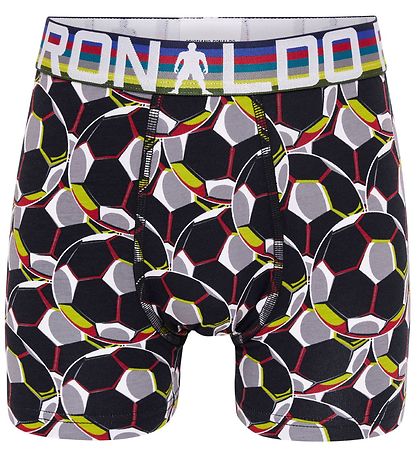 Ronaldo Boxers - 2-pack - Grey/Black w. Pattern