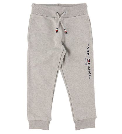 Tommy Hilfiger Joggingbroek Essential Organic Grijs Gevlek KW BE